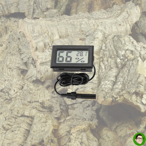 temoigrometro digitale con sonda temperatura umidità terrario animali esotici