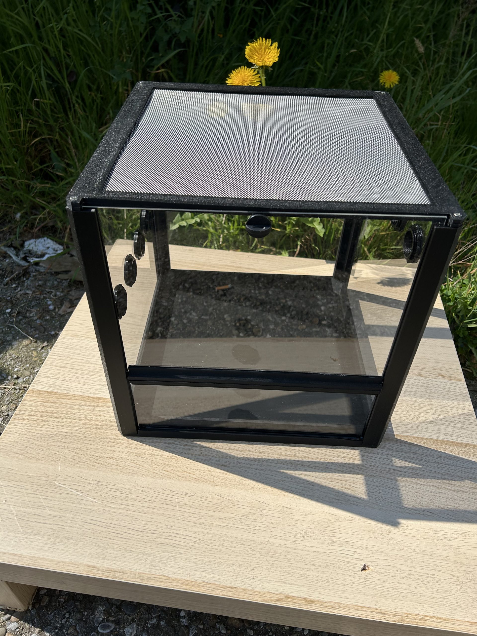 terrario 30x30x30cm con tetto in rete terrario 30x30x30cm con tetto in rete
